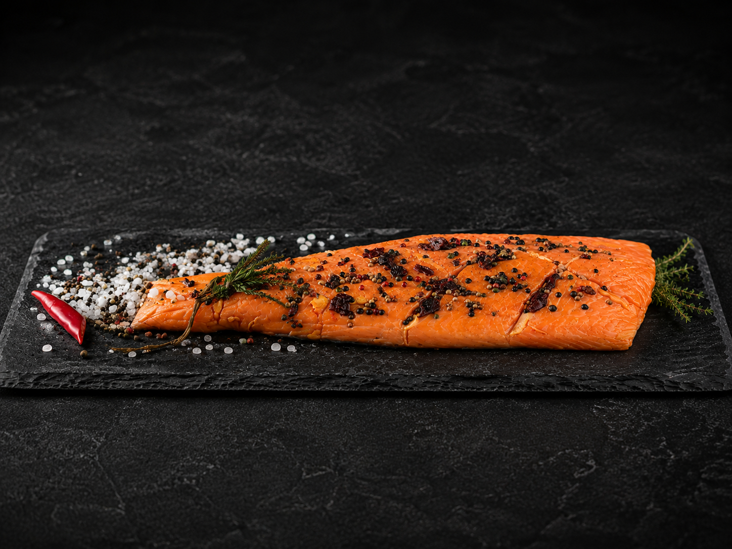 Heißgeräucherter Lachs aus der Heide