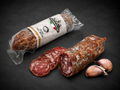 Italienische Salami mit Knoblauch