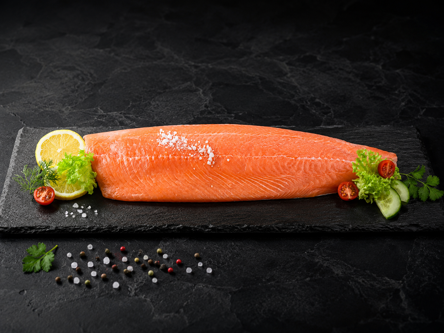 Norwegischer Lachs - Lachsfilet mit Haut