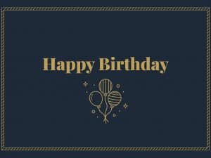 Grußkarte Happy Birthday