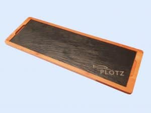 Holzbrett mit Schiefereinlage-lang